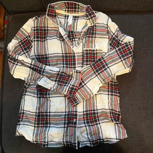 Flannel Pajama Top